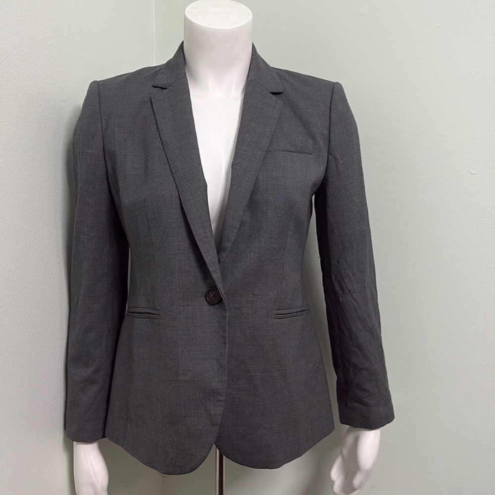 J. Crew 1035 Super 120s Gray Blazer size 6P